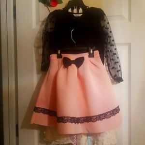Girls/toddler 2 piece skirt and top